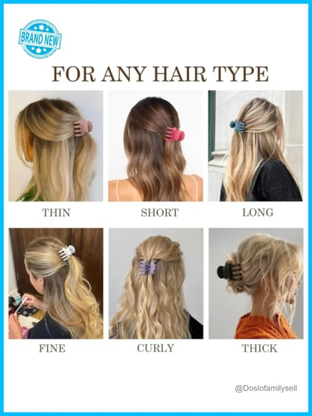 12 Pack Small Claw Clips for Thin and Thick Hair
